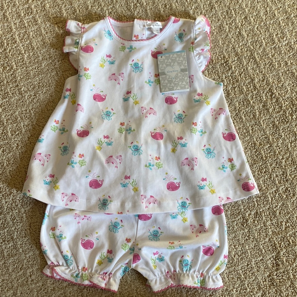 COPY - Kissy Kissy 18-24 month under water matching set - NWT